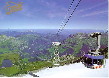Rotating Cable Car in Titlis 